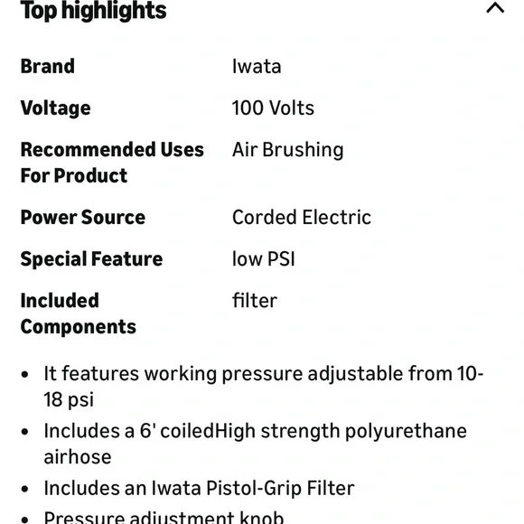 Iwata Silver Jet Airbrush Compressor + Iwata Airbrush Gun - Picture 5 of 7